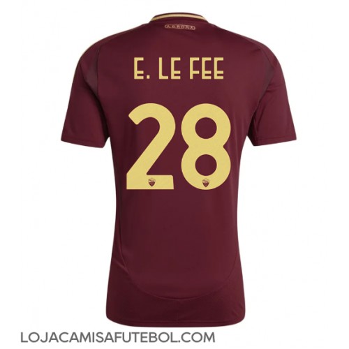 Camisa de Futebol AS Roma Enzo Le Fee #28 Equipamento Principal 2024-25 Manga Curta